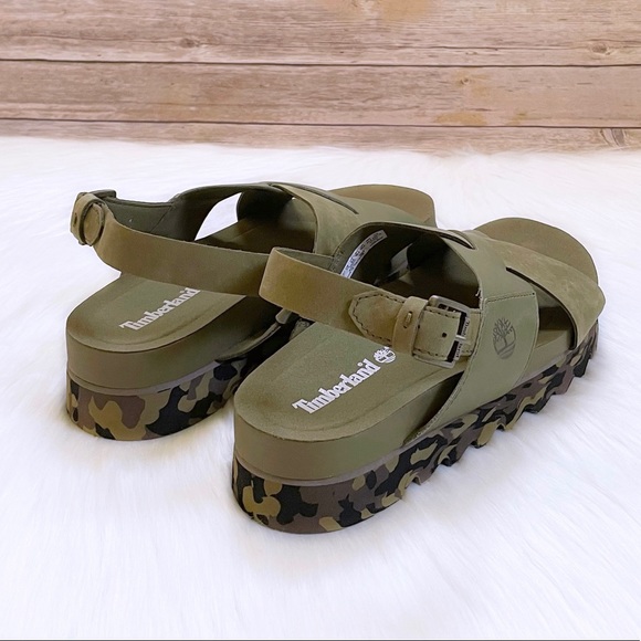Timberland Women’s Santa Monica Sunrise Olive Sandals - Picture 3 of 8